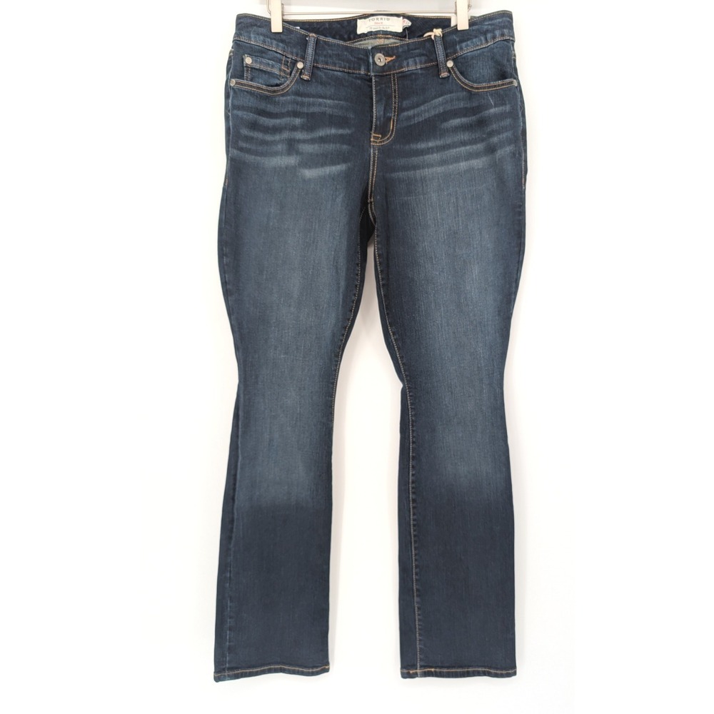 Torrid Barely Boot Riverdale Jeans 12R Dark Wash Blue Slim Fit Stretch Bootcut